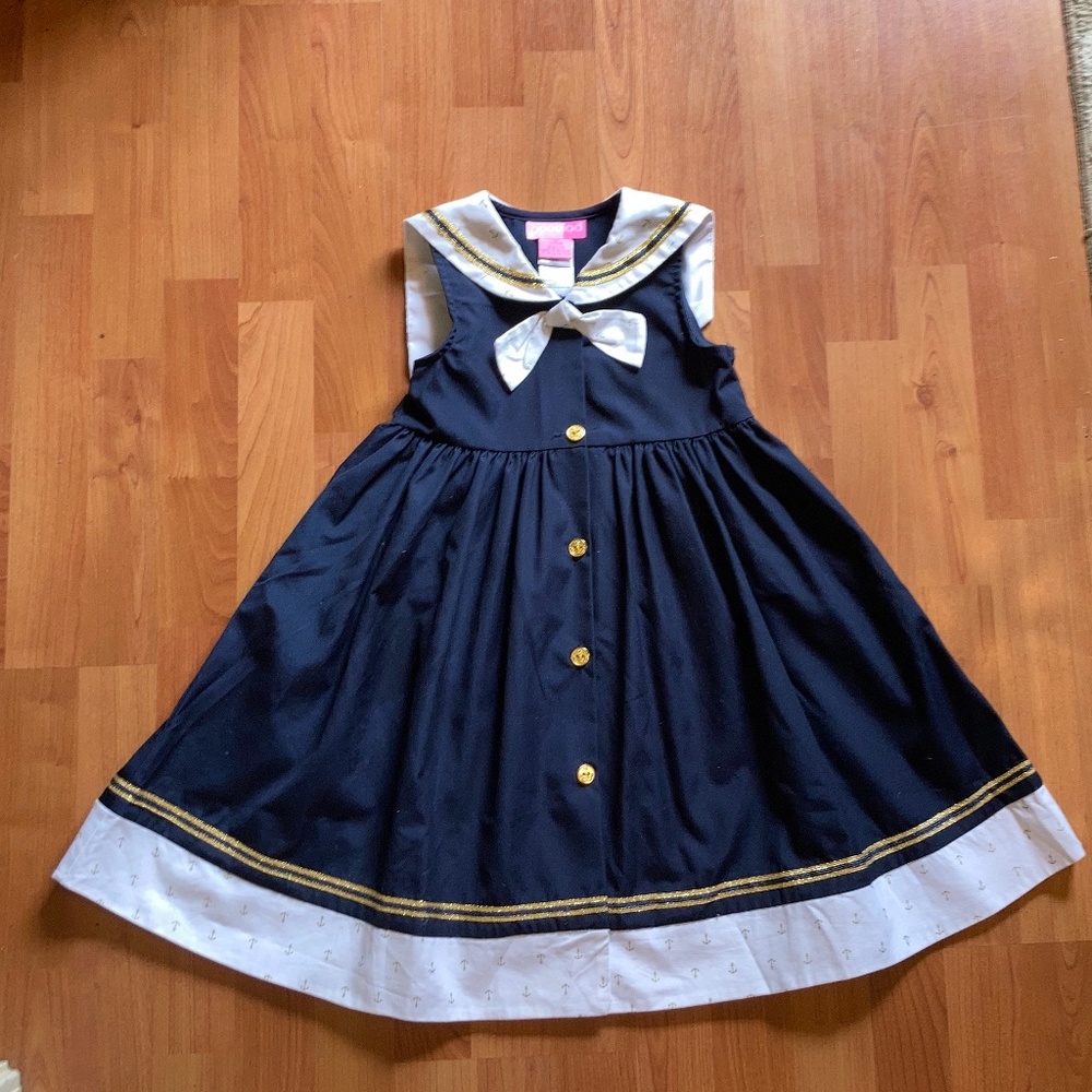 Nautical girls dress sz 6